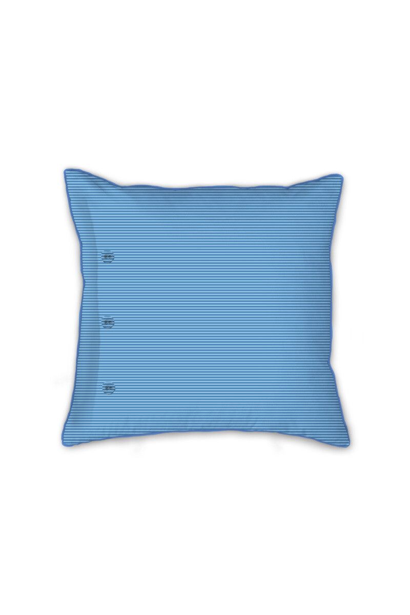 Quadratisches Zierkissen Flirting Birds Blau