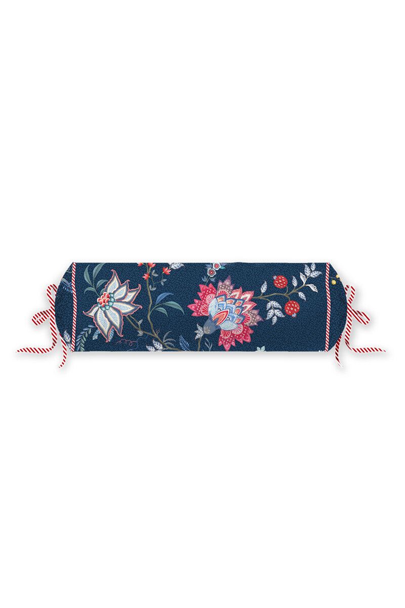 Neck Roll Flower Festival Dark Blue