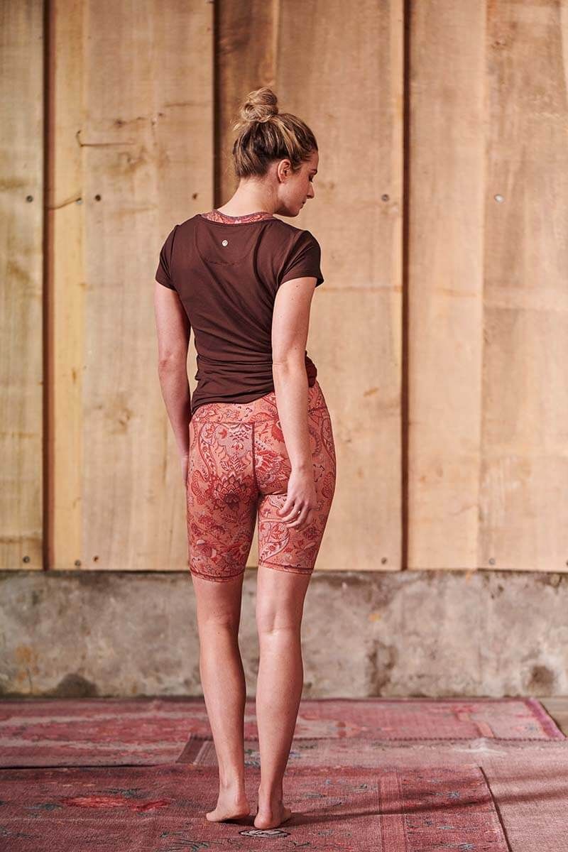 Top Short Sleeve Solid Terra Red
