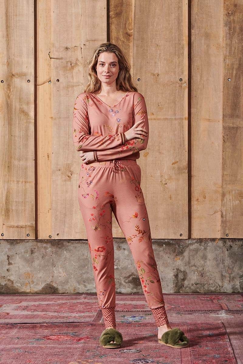 Trousers Long Kawai Flower Pink