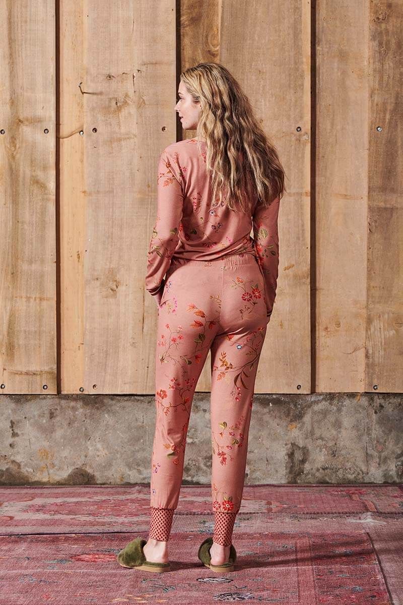 Trousers Long Kawai Flower Pink