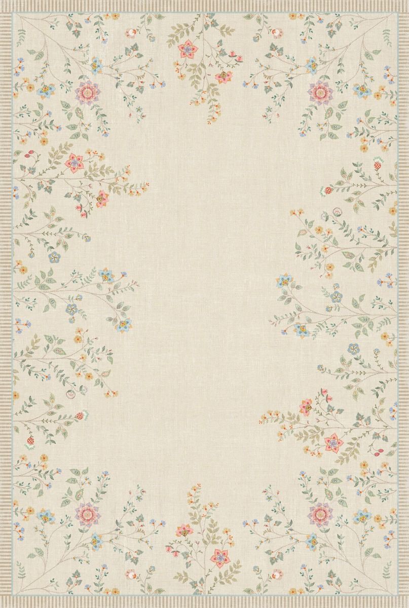 Tapis Campo de Flores by Pip Blanc Cassé