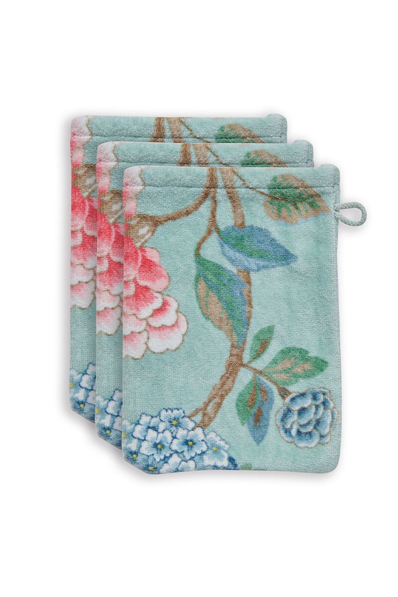 Washcloth Set/3 Good Evening Blue 16x22 cm