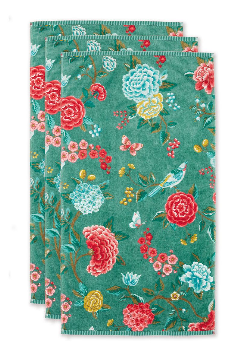 Bath Towel Set/3 Good Evening Green 55x100 cm