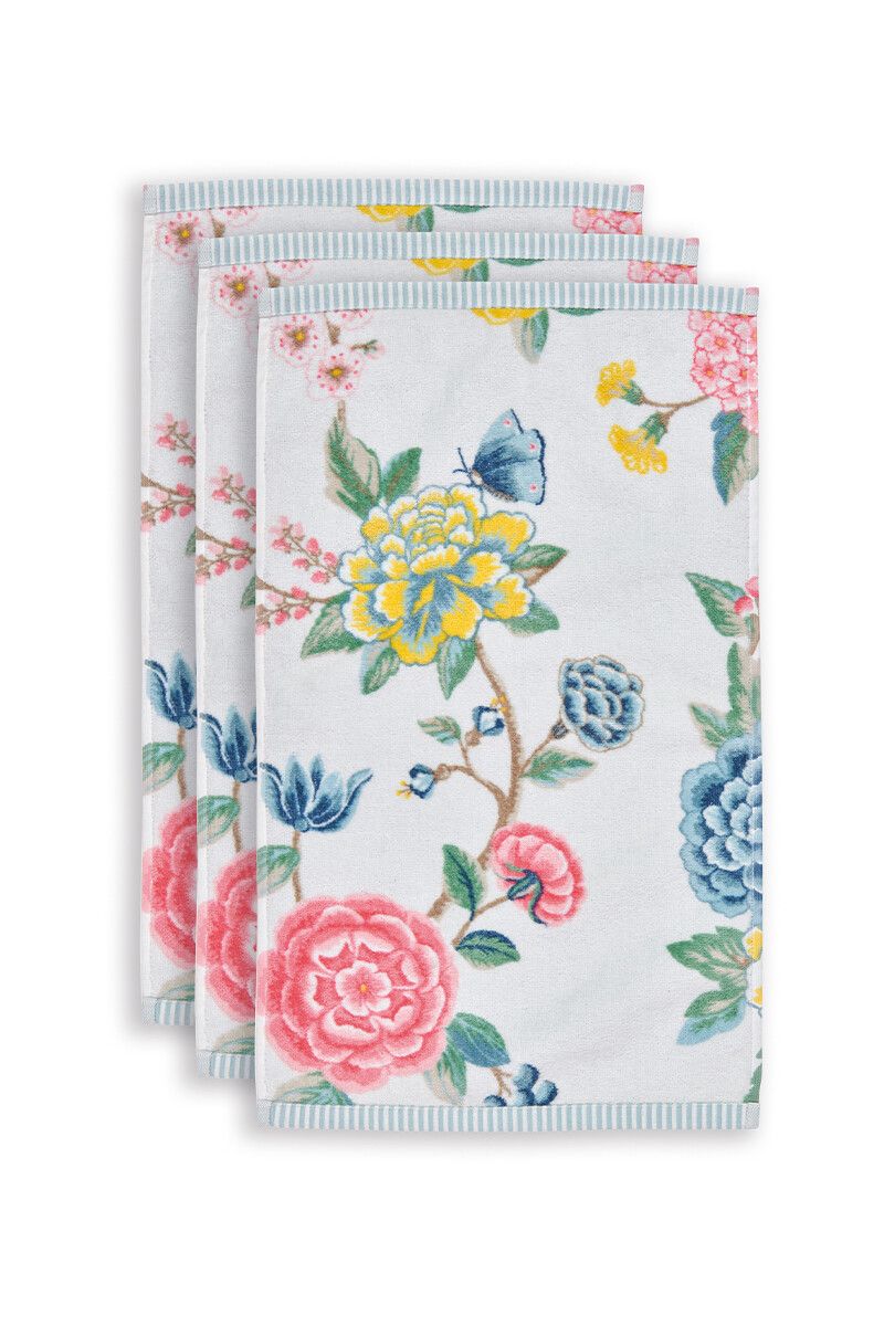 Gastendoek Set/3 Good Evening Wit 30x50 cm