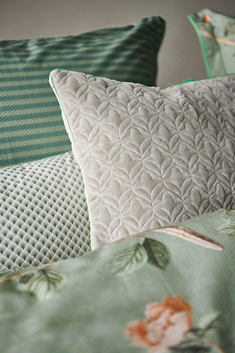 Quadratisches Zierkissen Quilty Dreams Sand