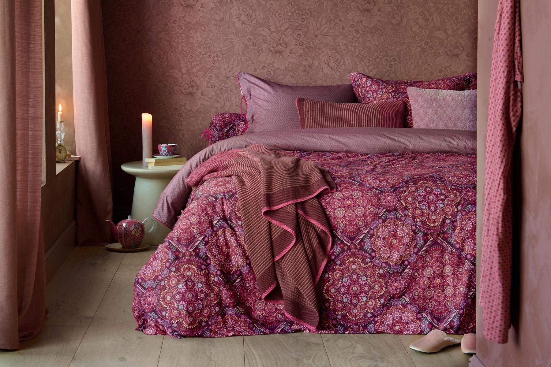 Housse de Couette Il Mosaico en Coloris Rouge