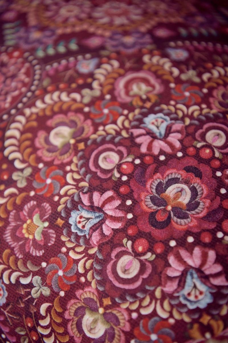 Duvet Cover Il Mosaico Dark Red