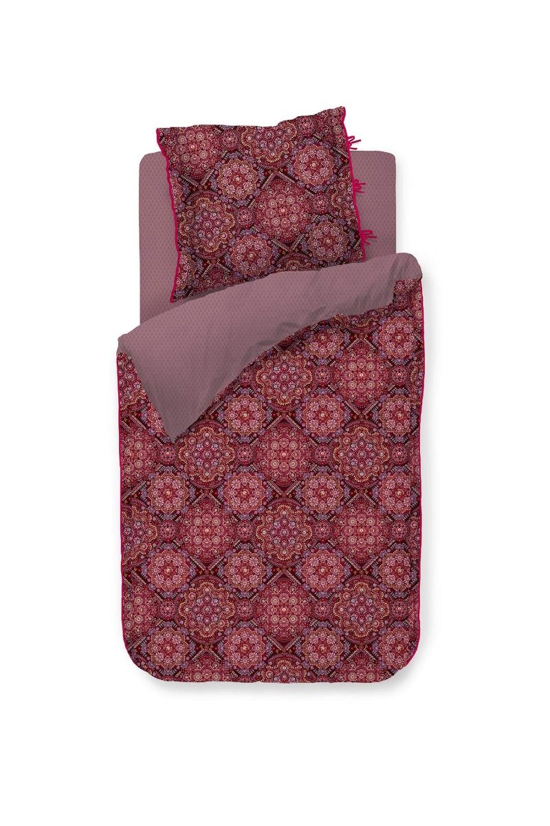 Ensemble housse de couette Il Mosaico en Coloris Rouge