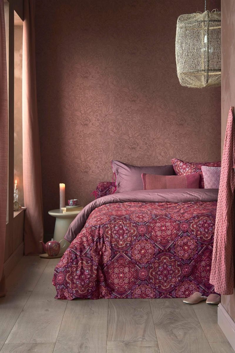 Duvet Cover Il Mosaico Dark Red