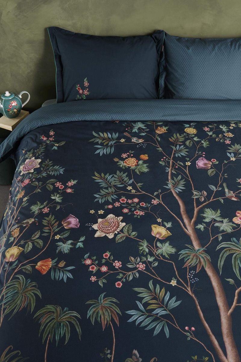 Duvet Cover Set Il Paradiso Dark Blue