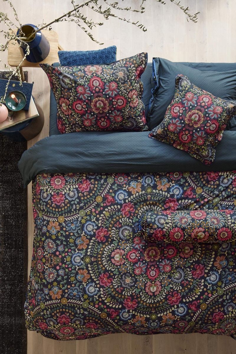 Cushion Velvet Quilty Dreams Blue