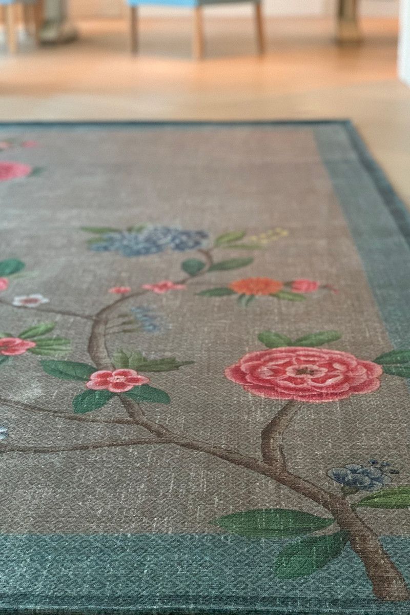 Vloerkleed Good Morning by Pip Khaki/Blauw