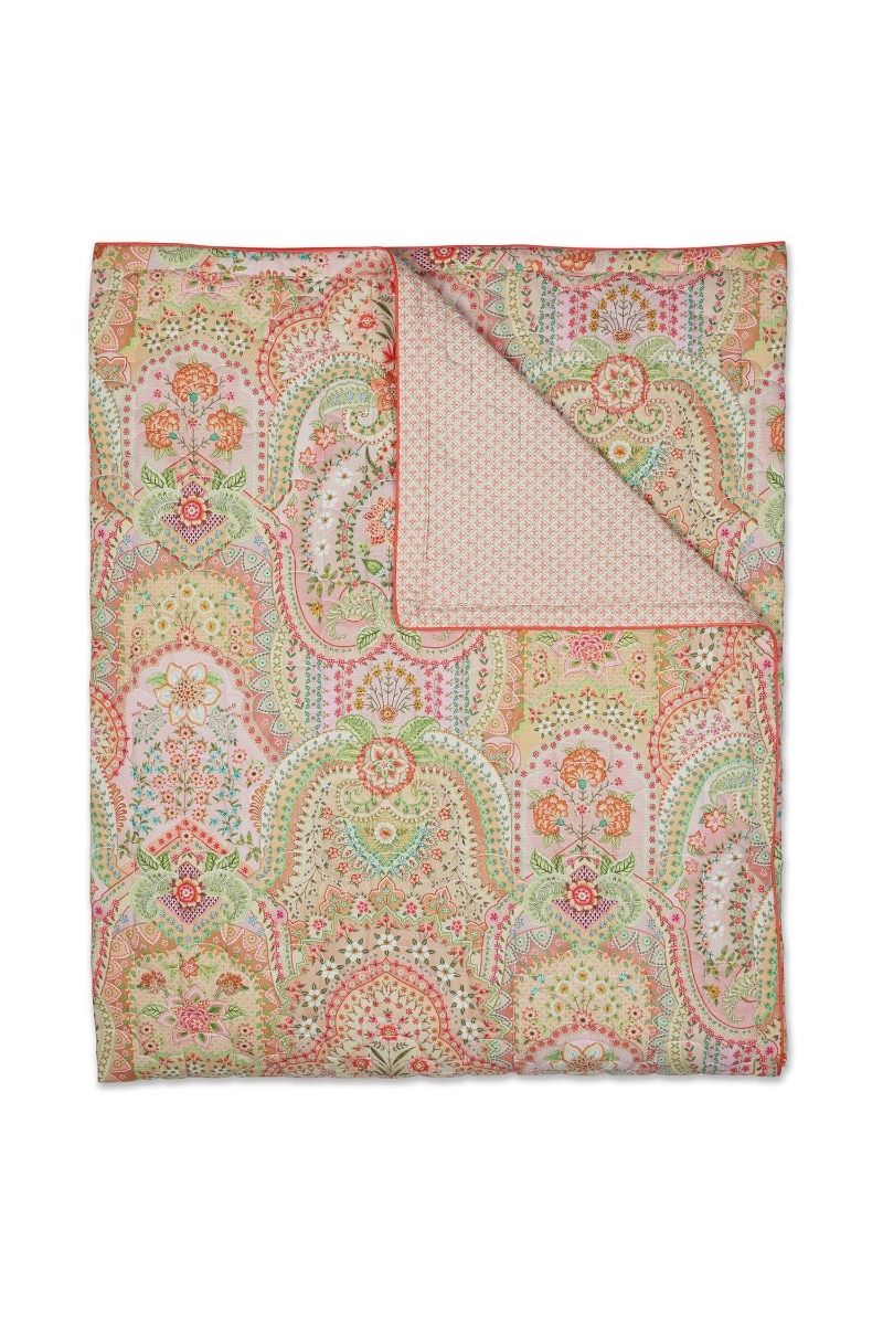 Quilt Jabali Flower Koralle