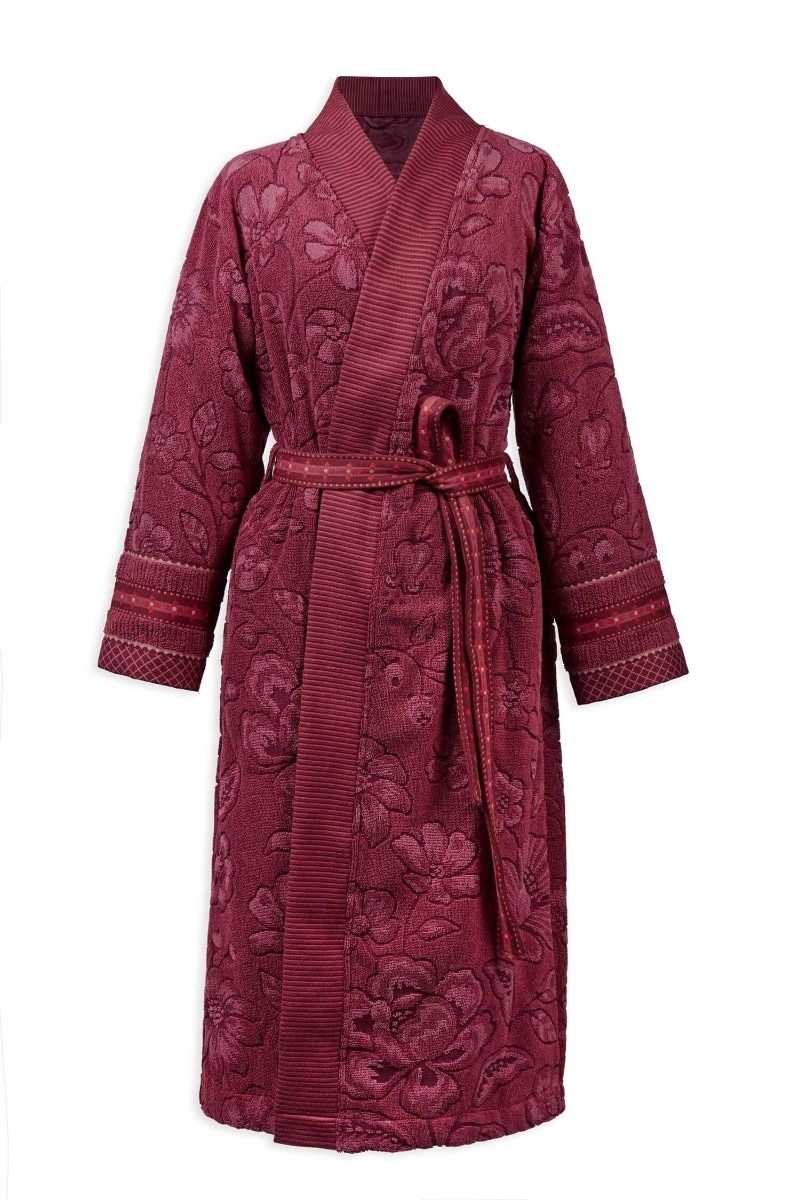 Peignoir Jasmin Jacquard Rose foncé