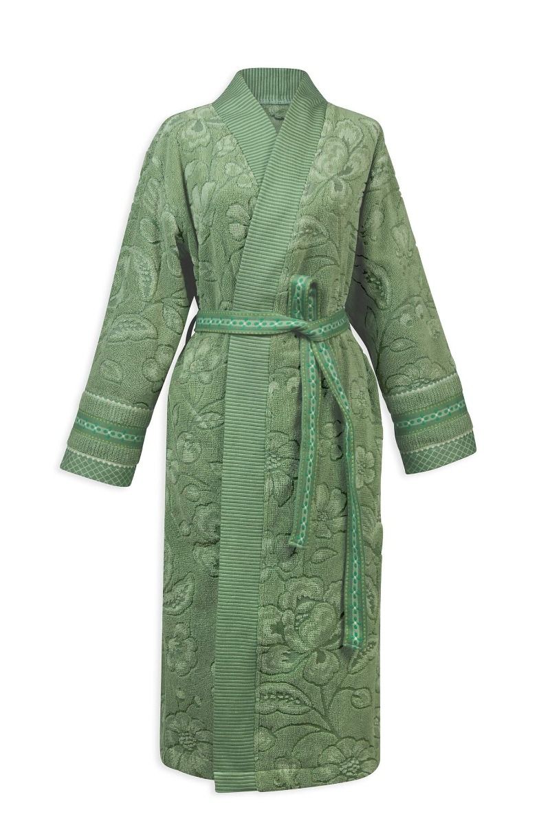 Peignoir Jasmin Jacquard Vert