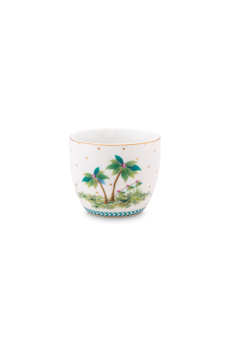 Eierbecher Jolie Punkte Gold Blau