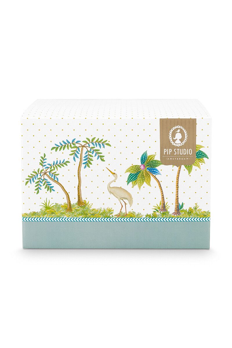 Jolie Set/2 Mokken Groot Gouden Stippen Groen