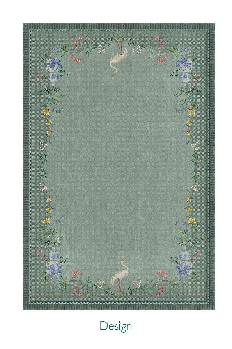 Tapis Jolie par Pip Gris/Vert