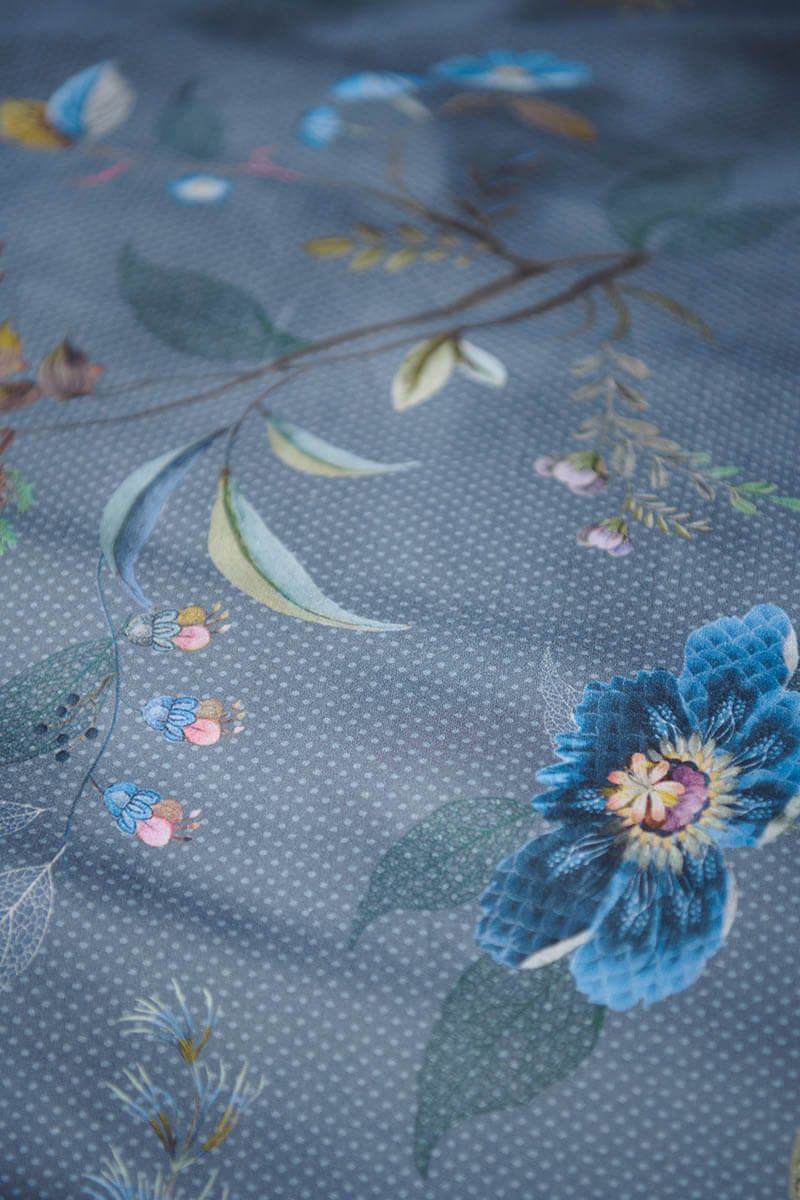 Duvet Cover Kawai Flower Blue