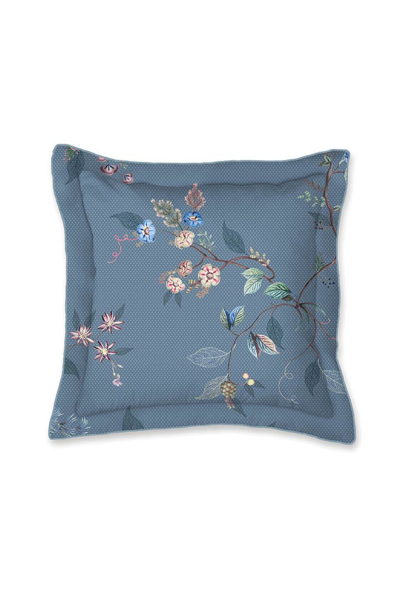 Cushion Square Kawai Flower Blue