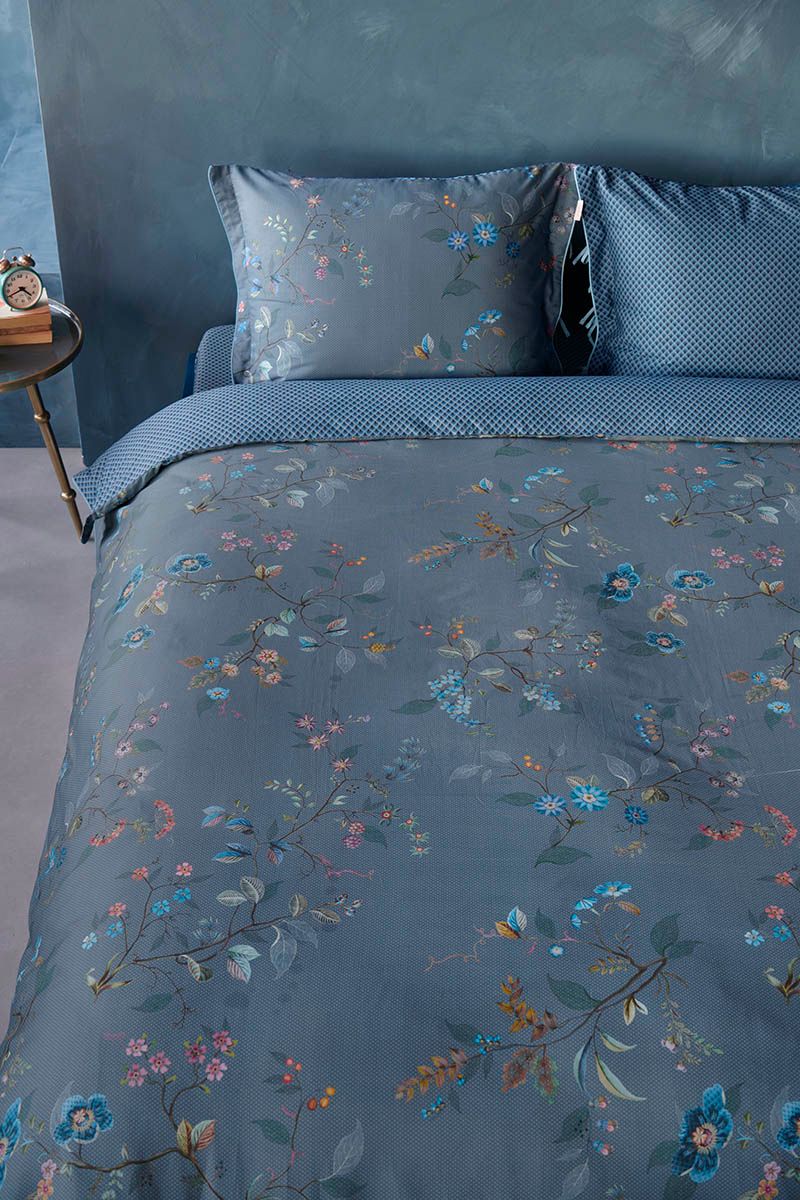 Duvet Cover Kawai Flower Blue