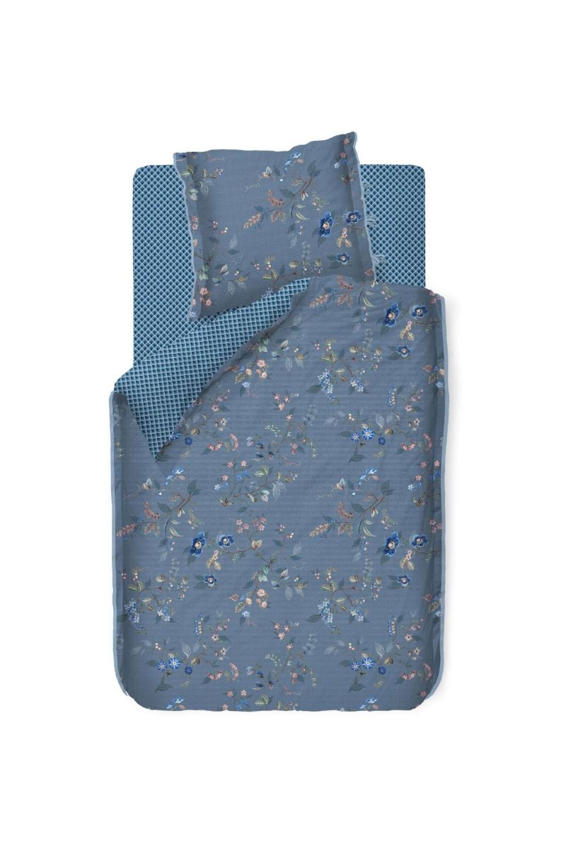 Duvet Cover Kawai Flower Blue