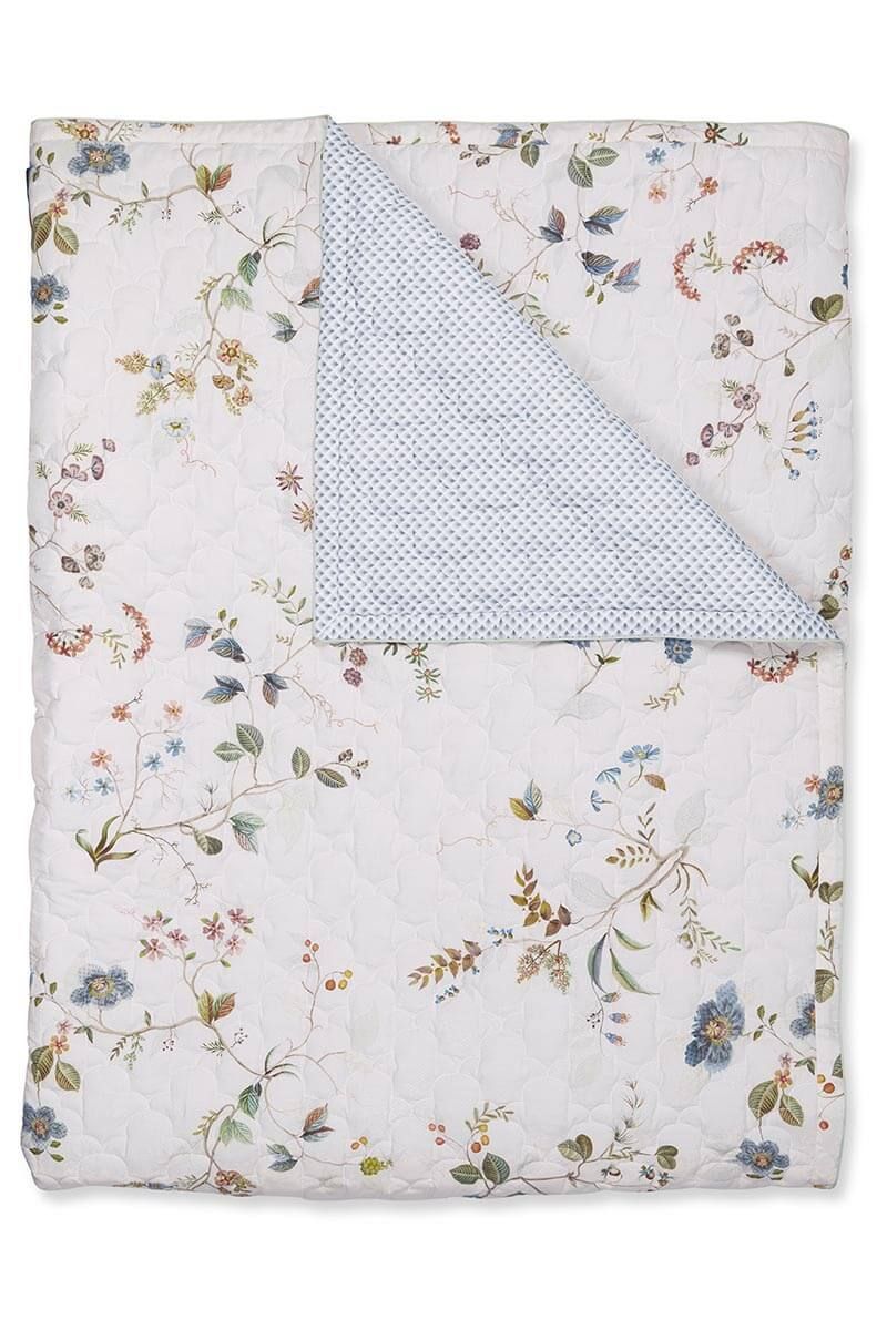 Quilt Kawai Flower Weiß