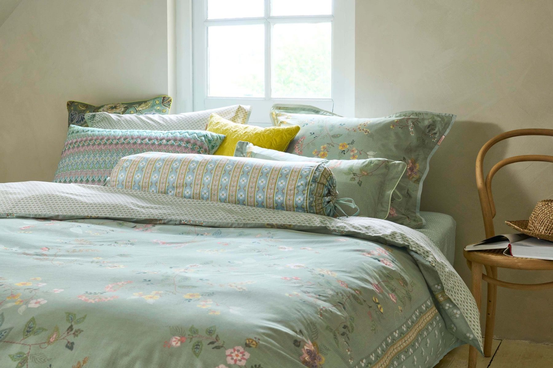 Duvet Cover Set Kili Flower Green