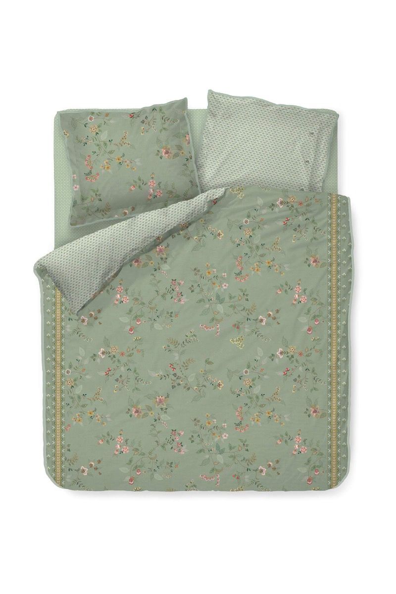 Duvet Cover Set Kili Flower Green