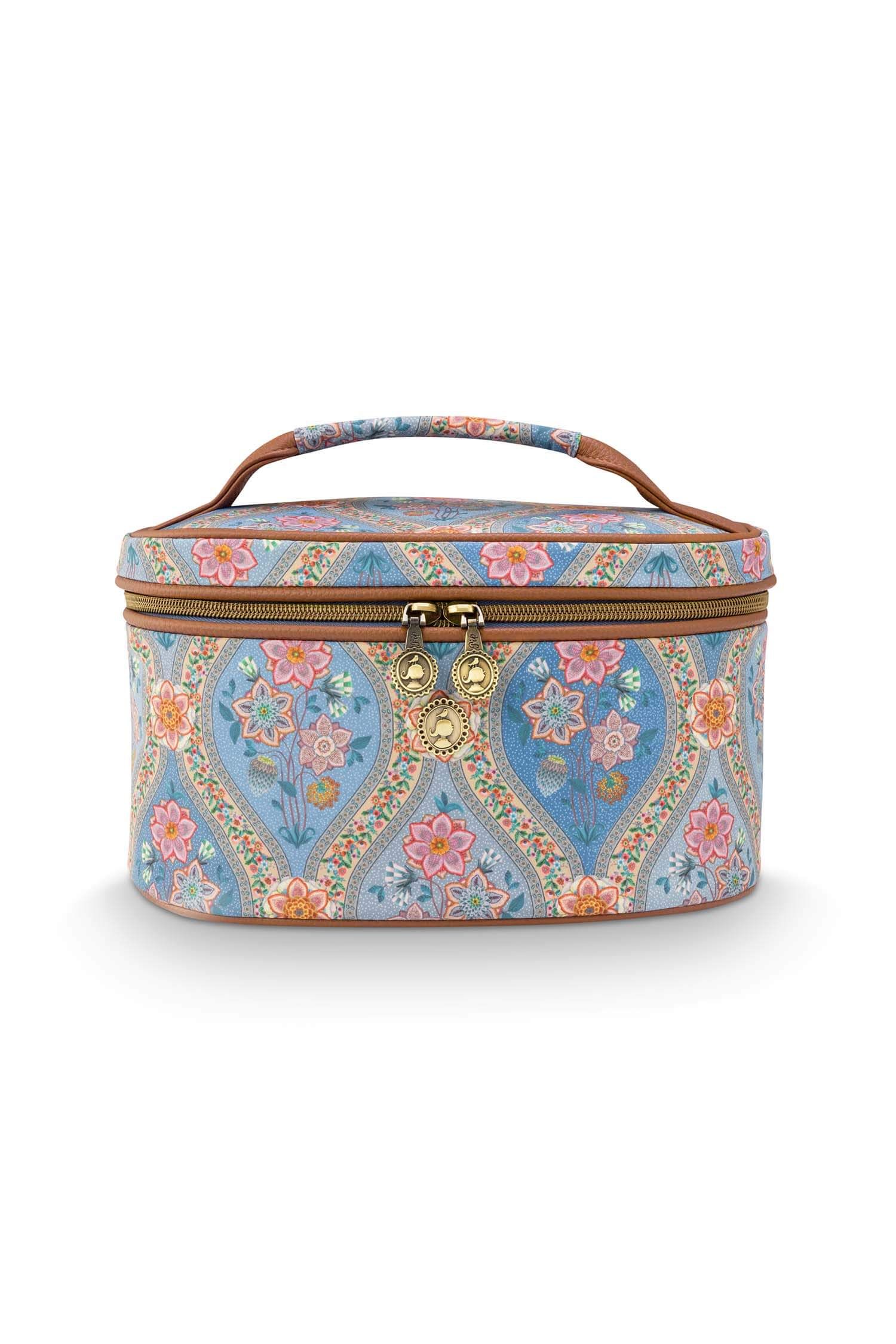 Beauty Case Cleo Ornamento Blauw