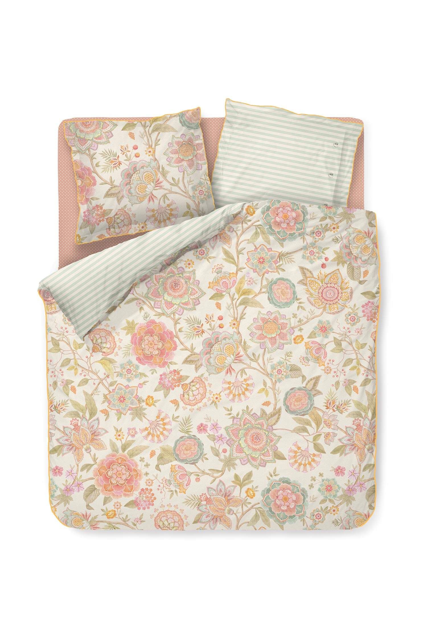 Dekbedovertrekset Bombay Bold Gebroken Wit