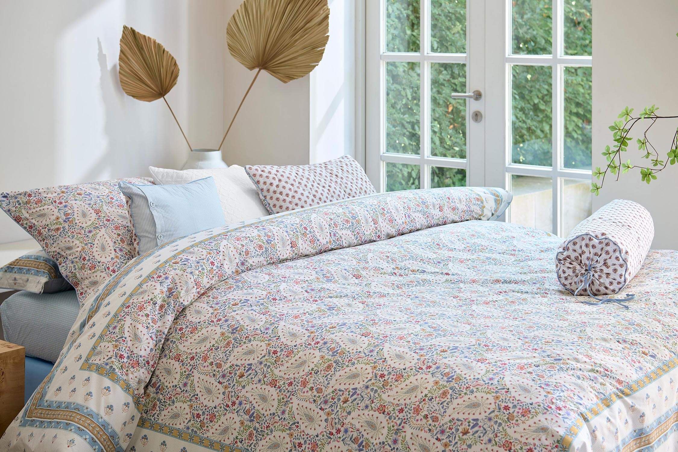 Pillowcase Kairi Bloom Light Blue