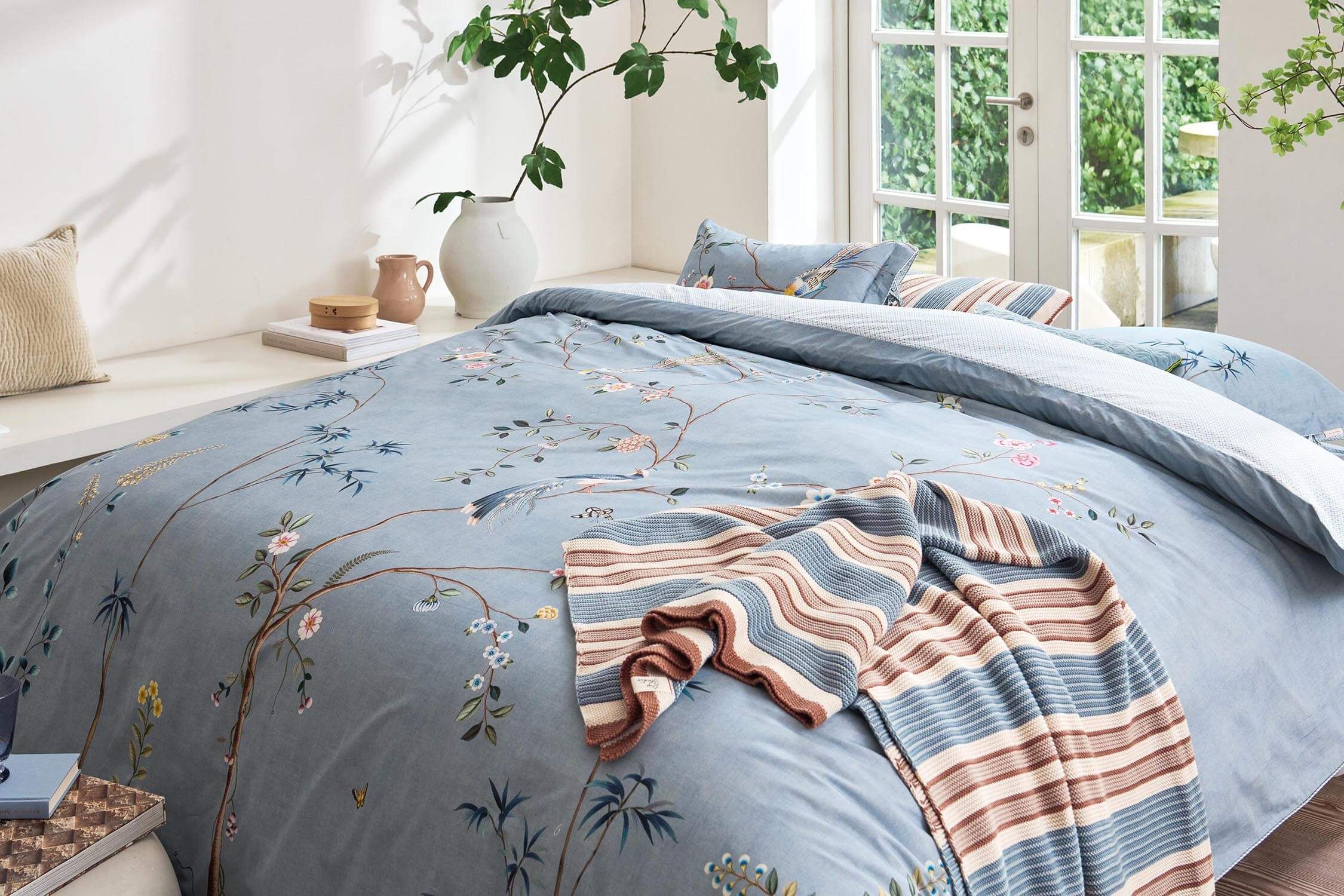 Pillowcase Bamboo Blossom Light Blue