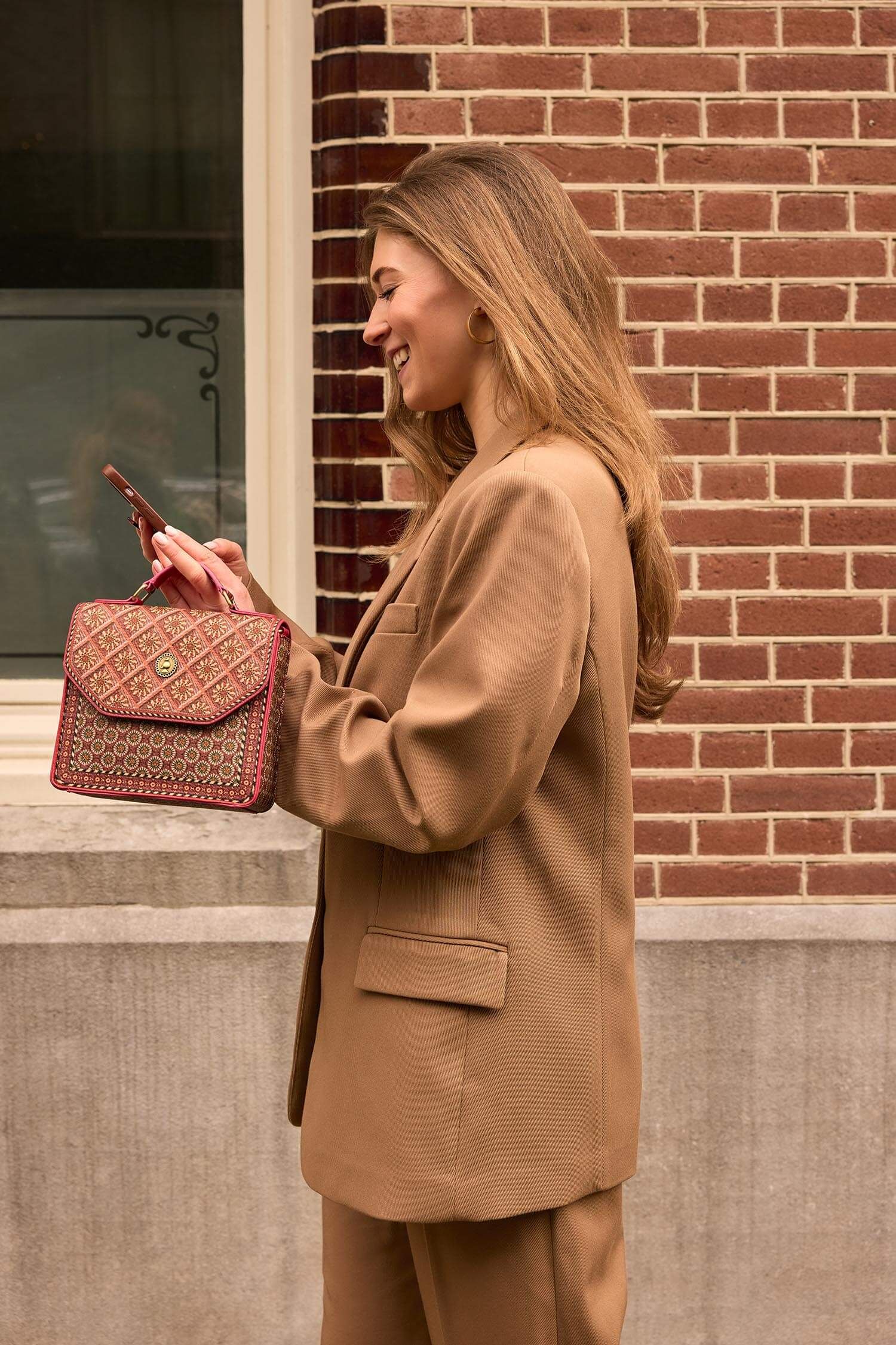 Sac Bandoulière Frances Petit Imani Rouge