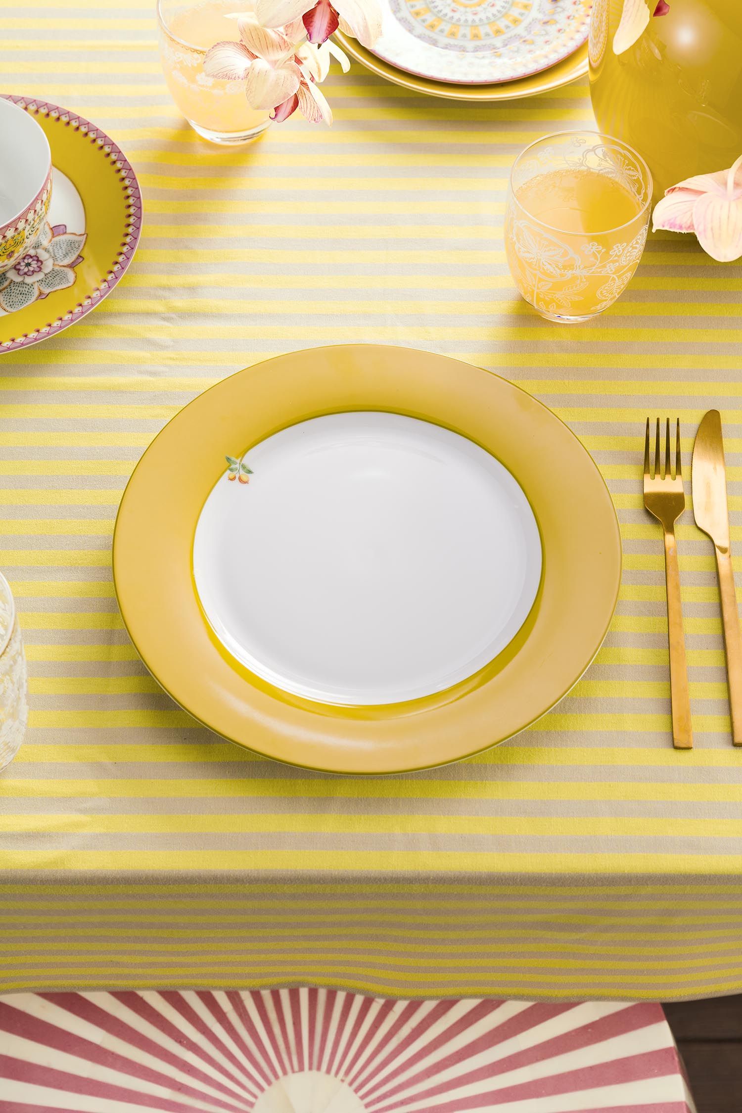Dinerbord Lily&Lotus Uni Geel 26.5cm