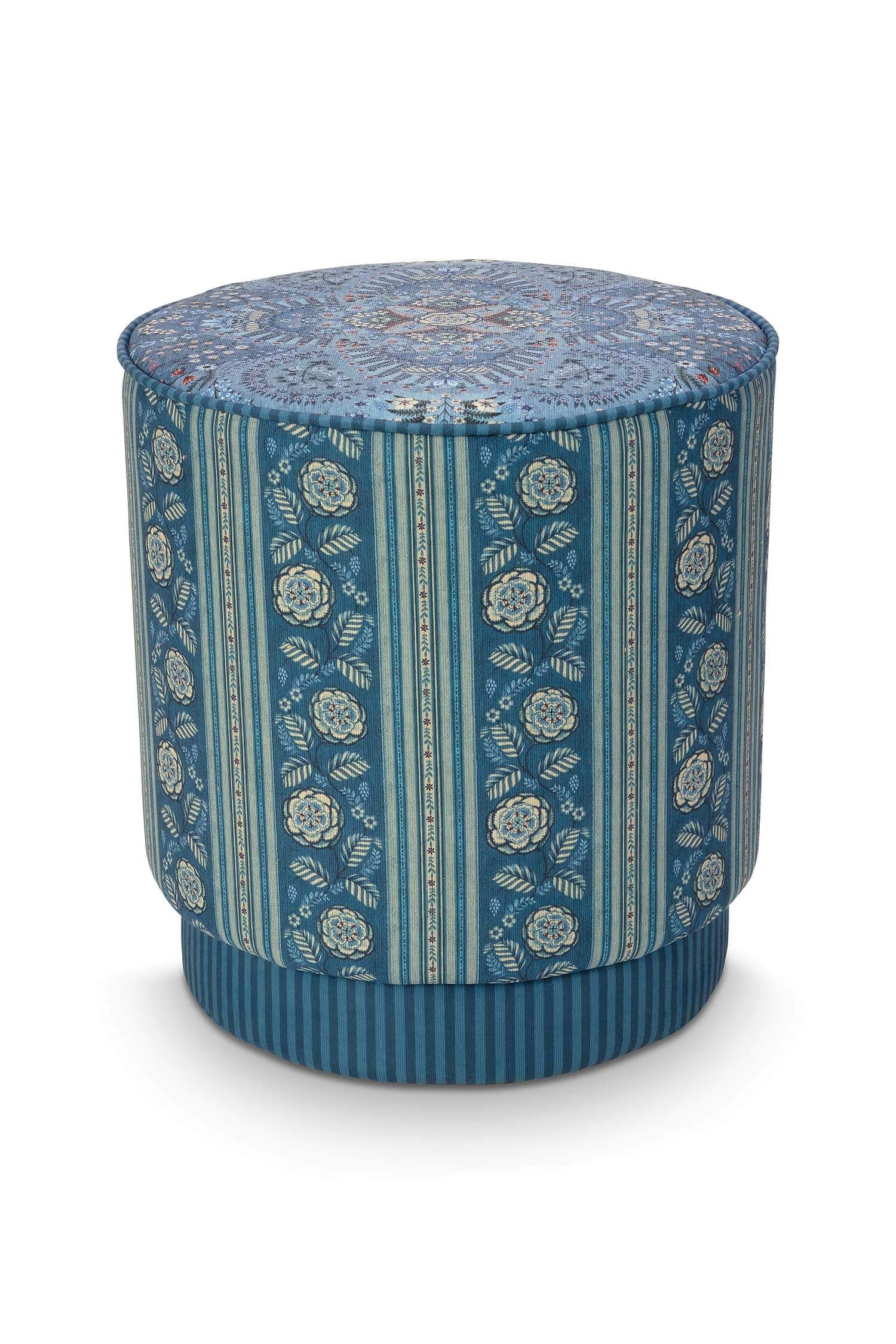 Hocker Rosa Rani Blau