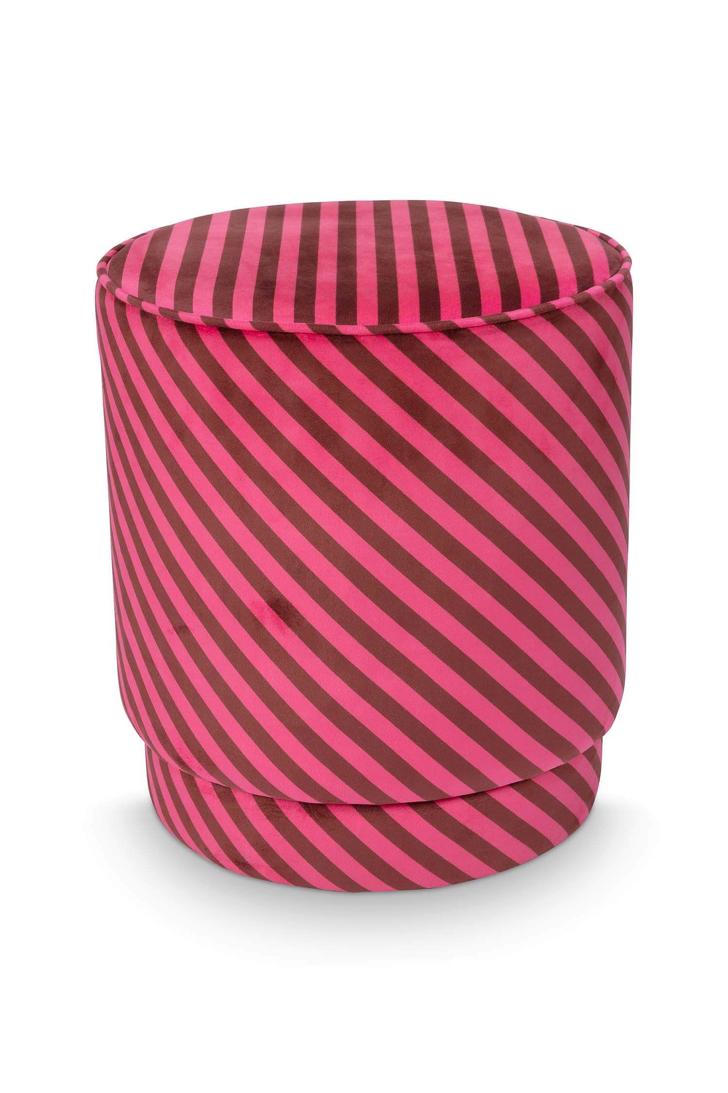 Hocker Block Stripe Rosa