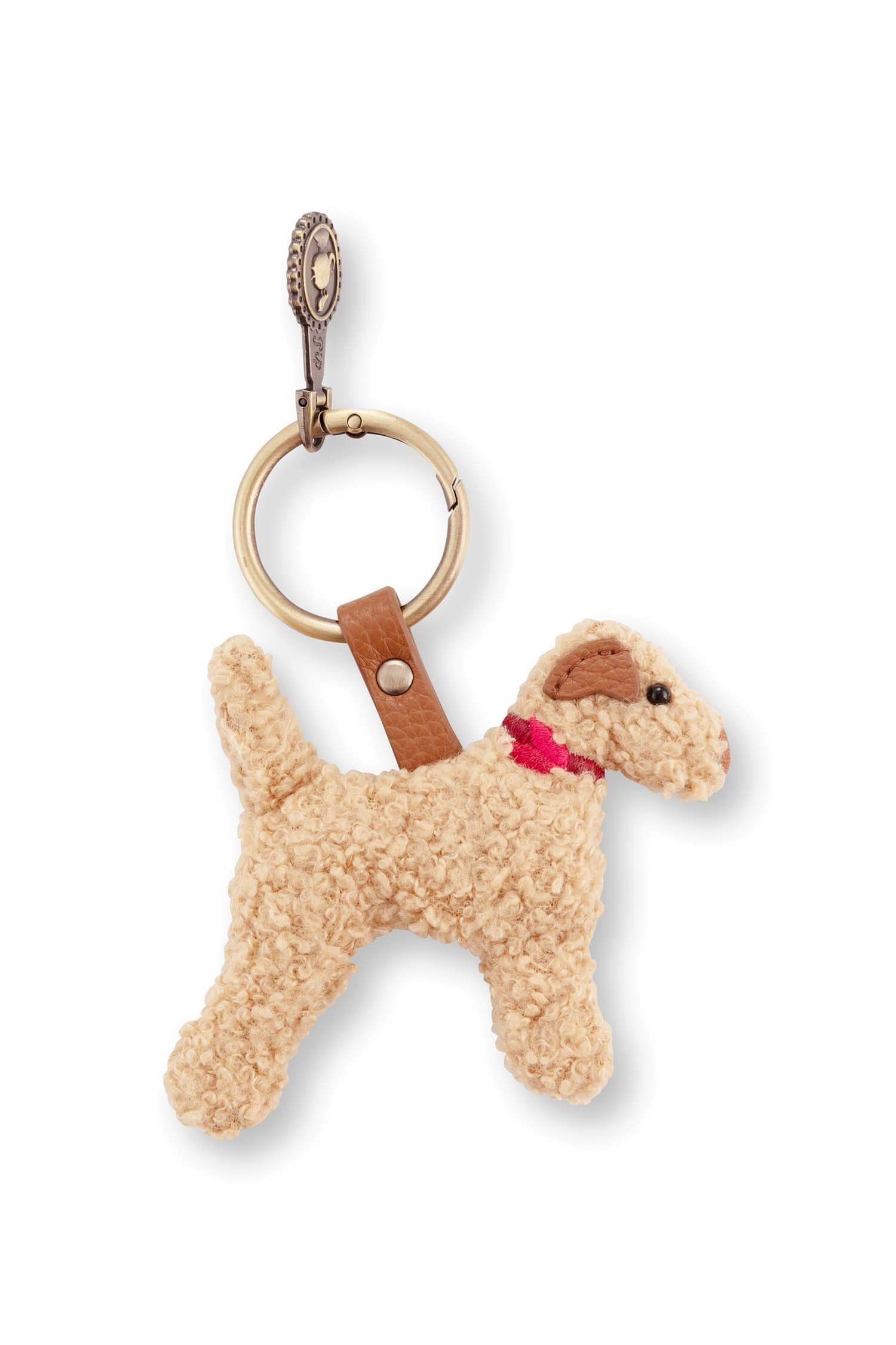 Schlüsselanhänger Bobby Hund Teddy Sand