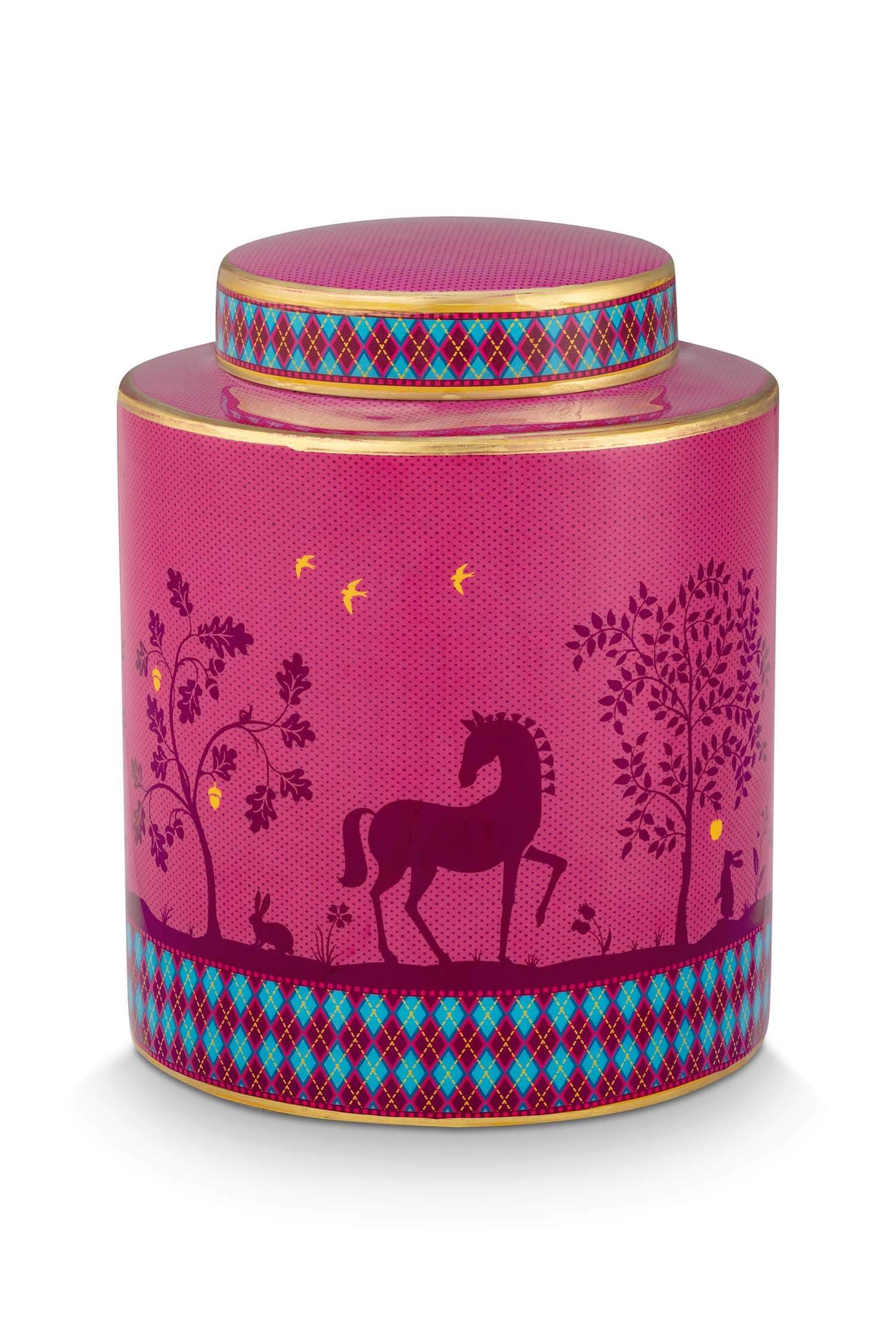Ingwertopf Pip's Deerest Darling Metall Rosa 20cm