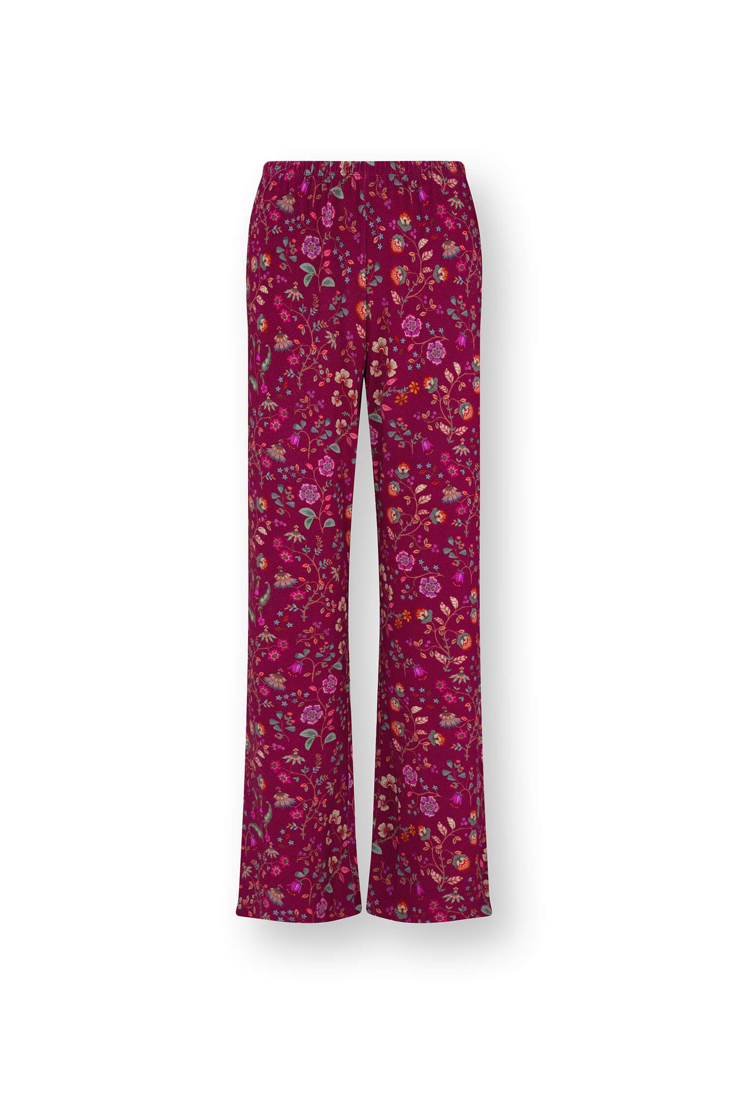 Blake Lange Hose Flora Bangalore Dunkelrosa