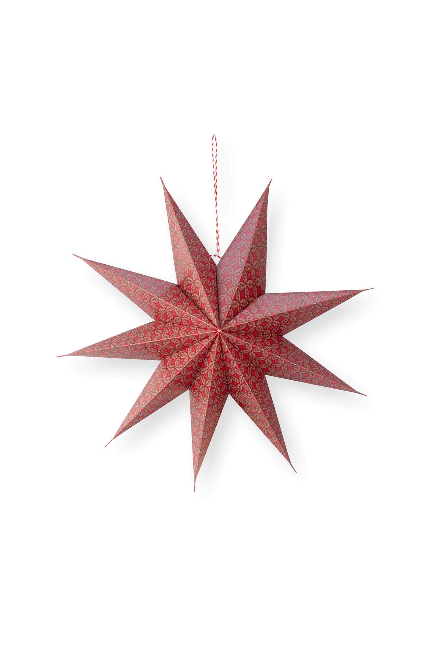 Weihnachtsstern Papier Bustani Rot 60cm