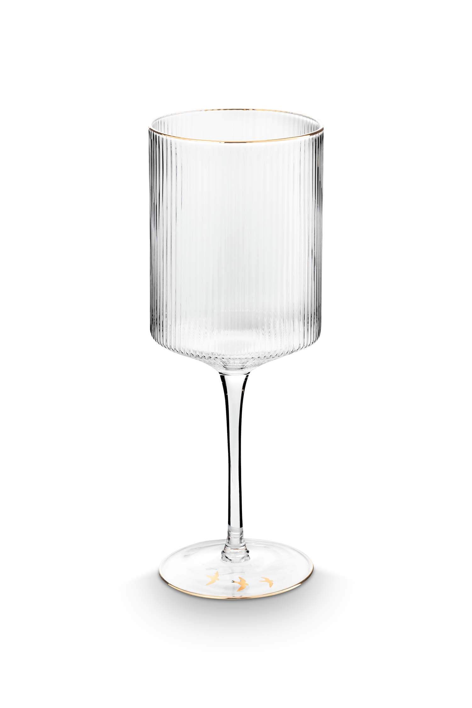 Verre à Vin Côtelé Or