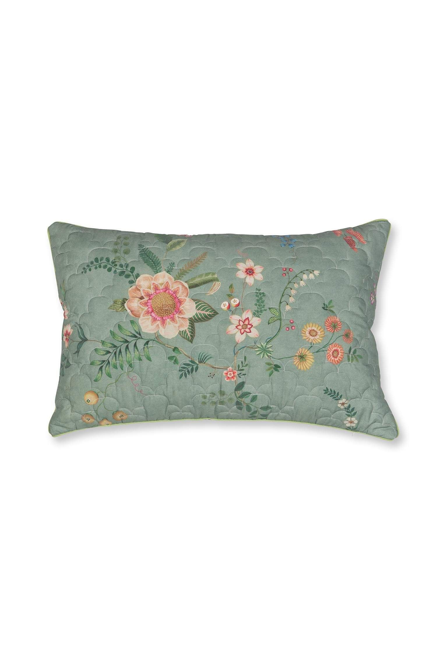 Zierkissen Quilted Everbloom Grün