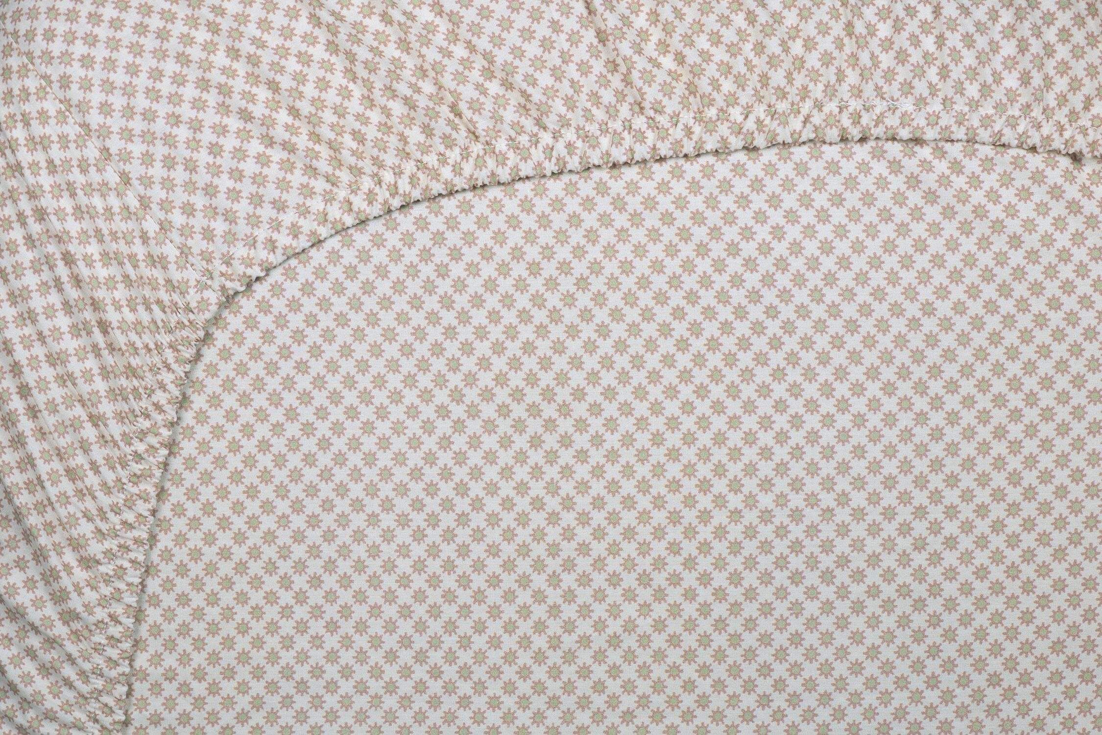 Drap-Housse Twinkle Star Blanc/Vert