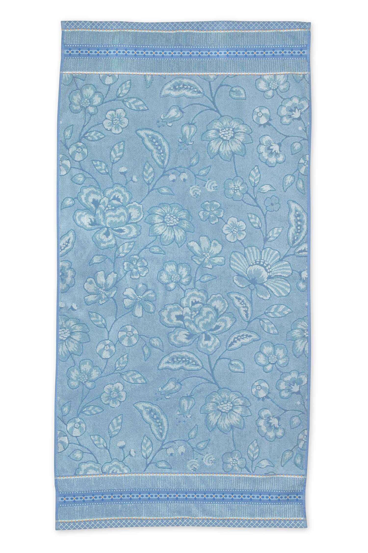 Große Handtuch Jasmin Jacquard Hellblau 70x140cm