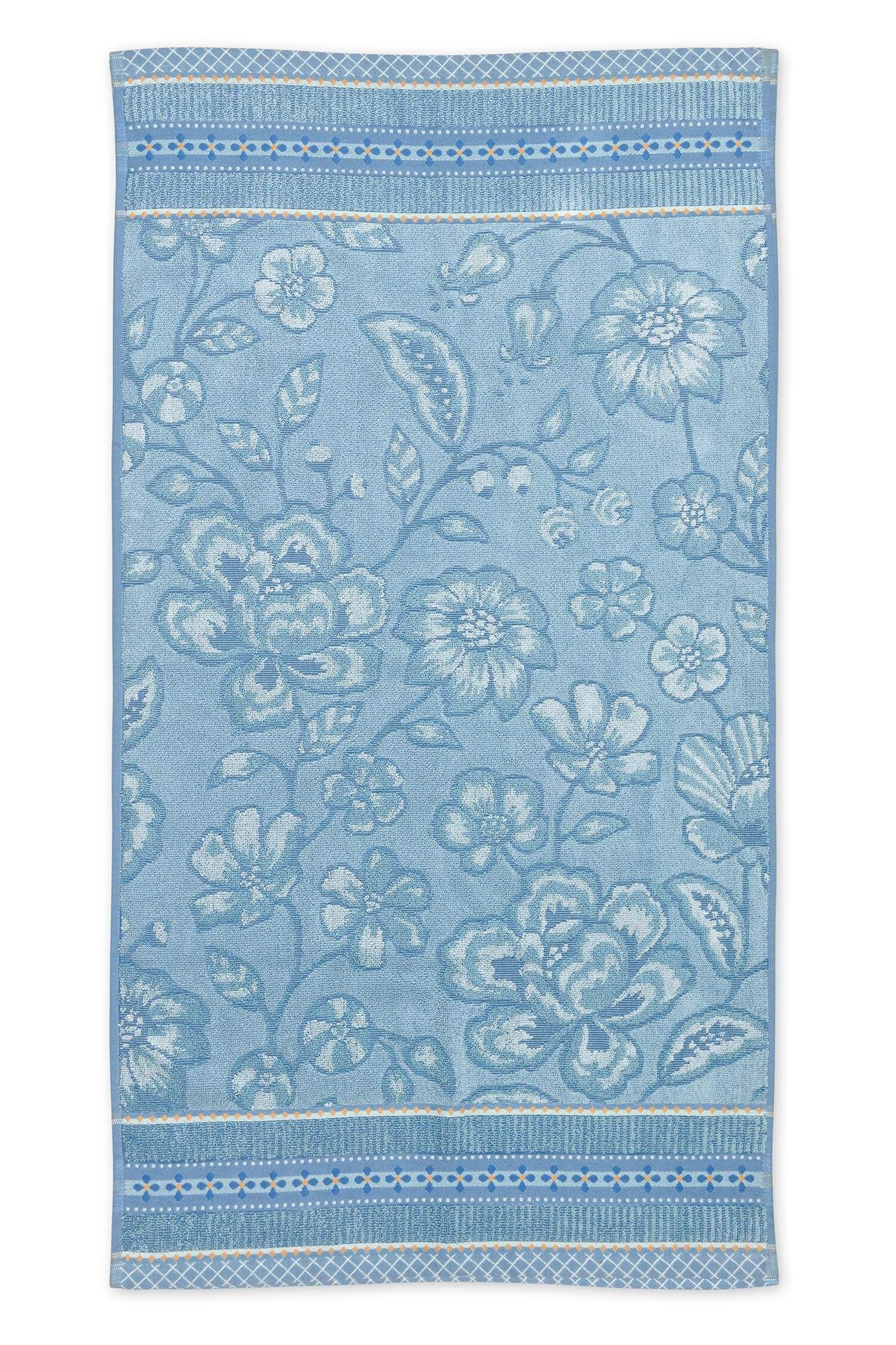 Badetuch Jasmin Jacquard Hellblau 55x100cm