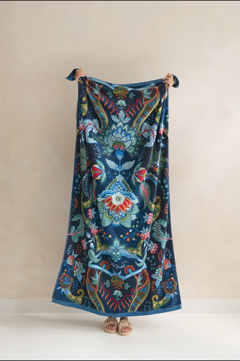 Beach Towel Kyoto Beach Dark Blue