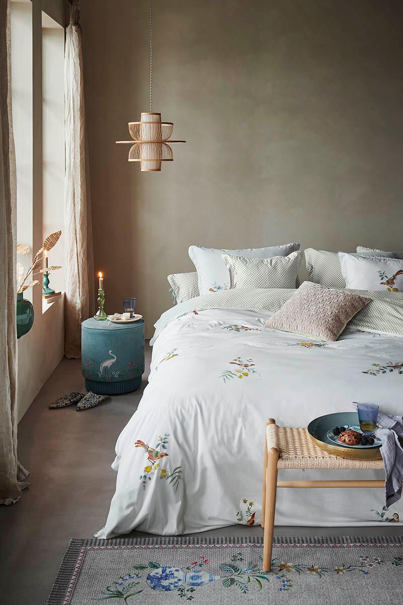 Quadratisches Zierkissen Quilty Dreams Sand