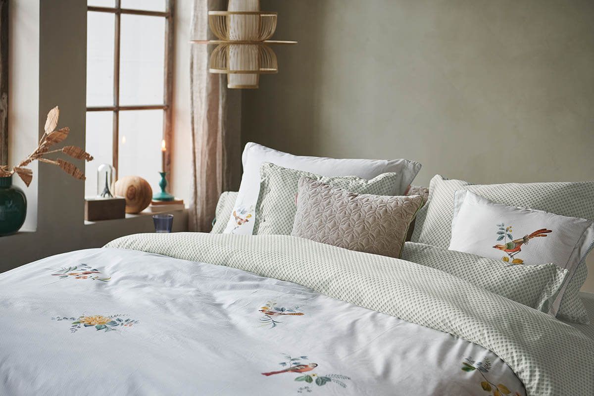 Duvet Cover Little Birds White